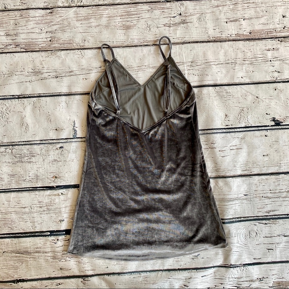 NWOT Seek the Label Gray Velvet Dress - Picture 3 of 4